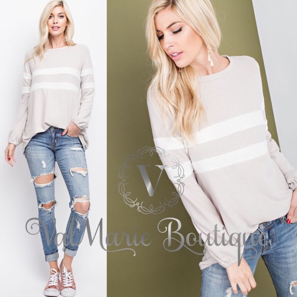 ValMarie Tops - 🌹LAST 1- Mega Soft Oatmeal HACCI Top